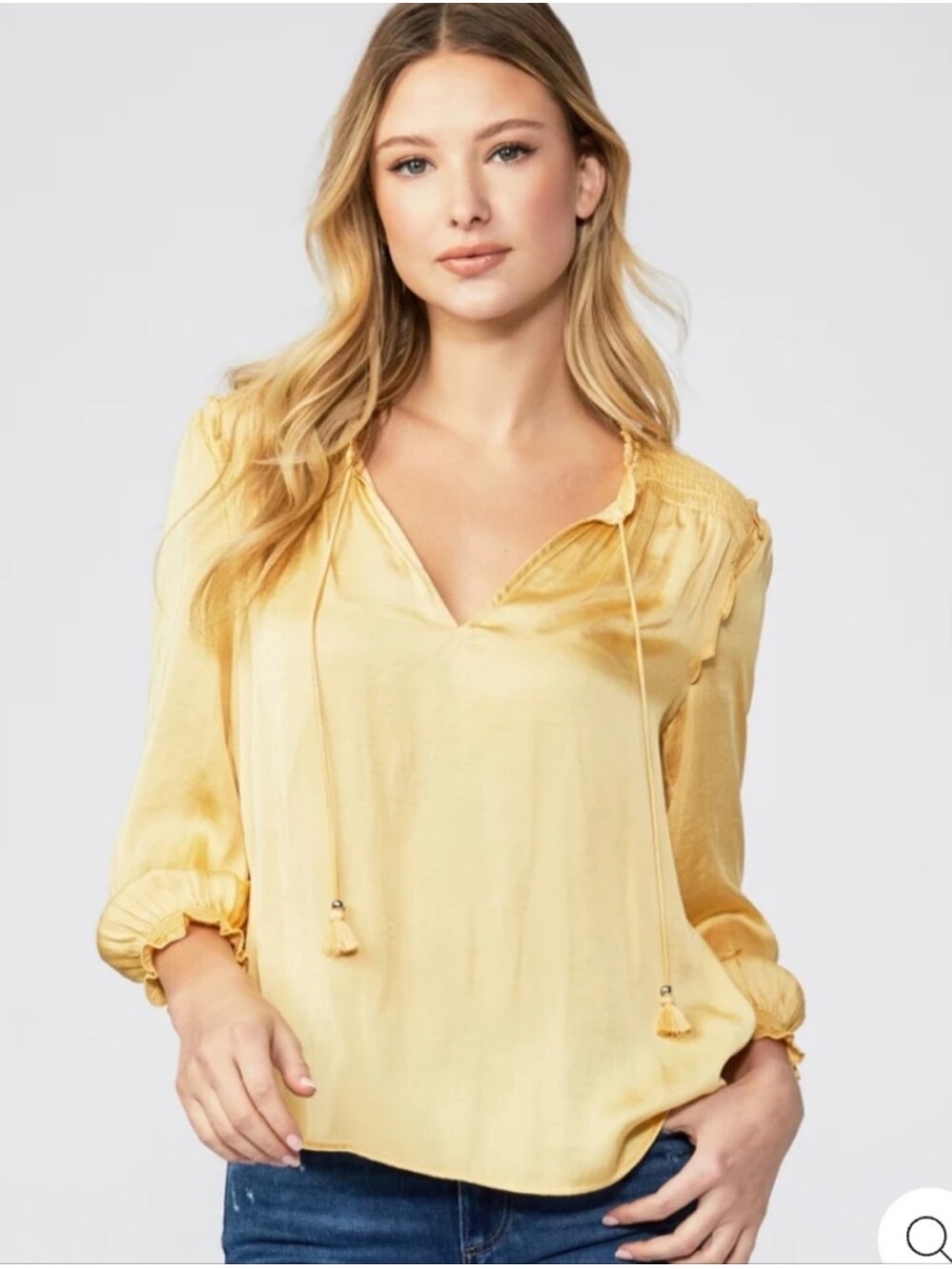 PAIGE Kaylynn Top In Butter Yellow